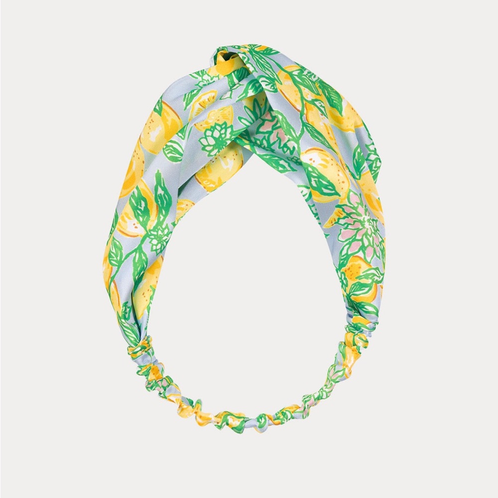 NWT Lilly Pulitzer Twist Wrap Headband Make Lemonade